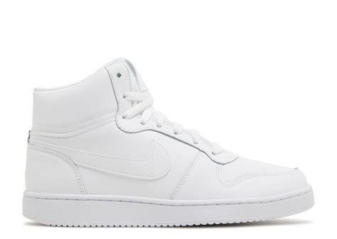 nike ebernon mid triple white